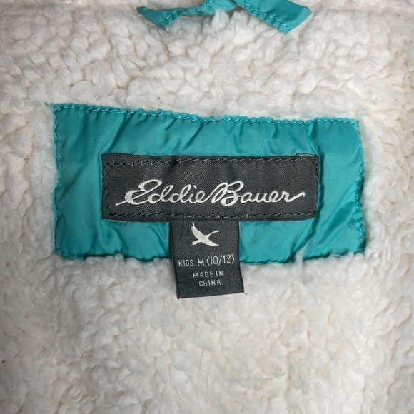 Eddie Bauer down filled puffer coat teal green size M (10/12) - Picture 10 of 10